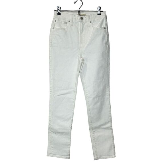Madewell The Perfect Vintage Jean Straight Leg High Rise White Women's 24 NWD - Picture 2 of 13